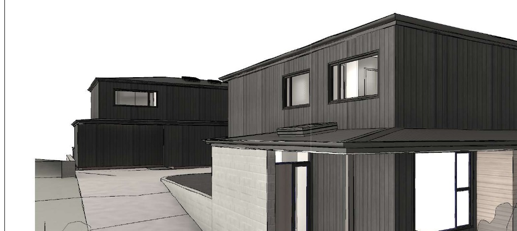 Apihai Street — rendered view of both homes